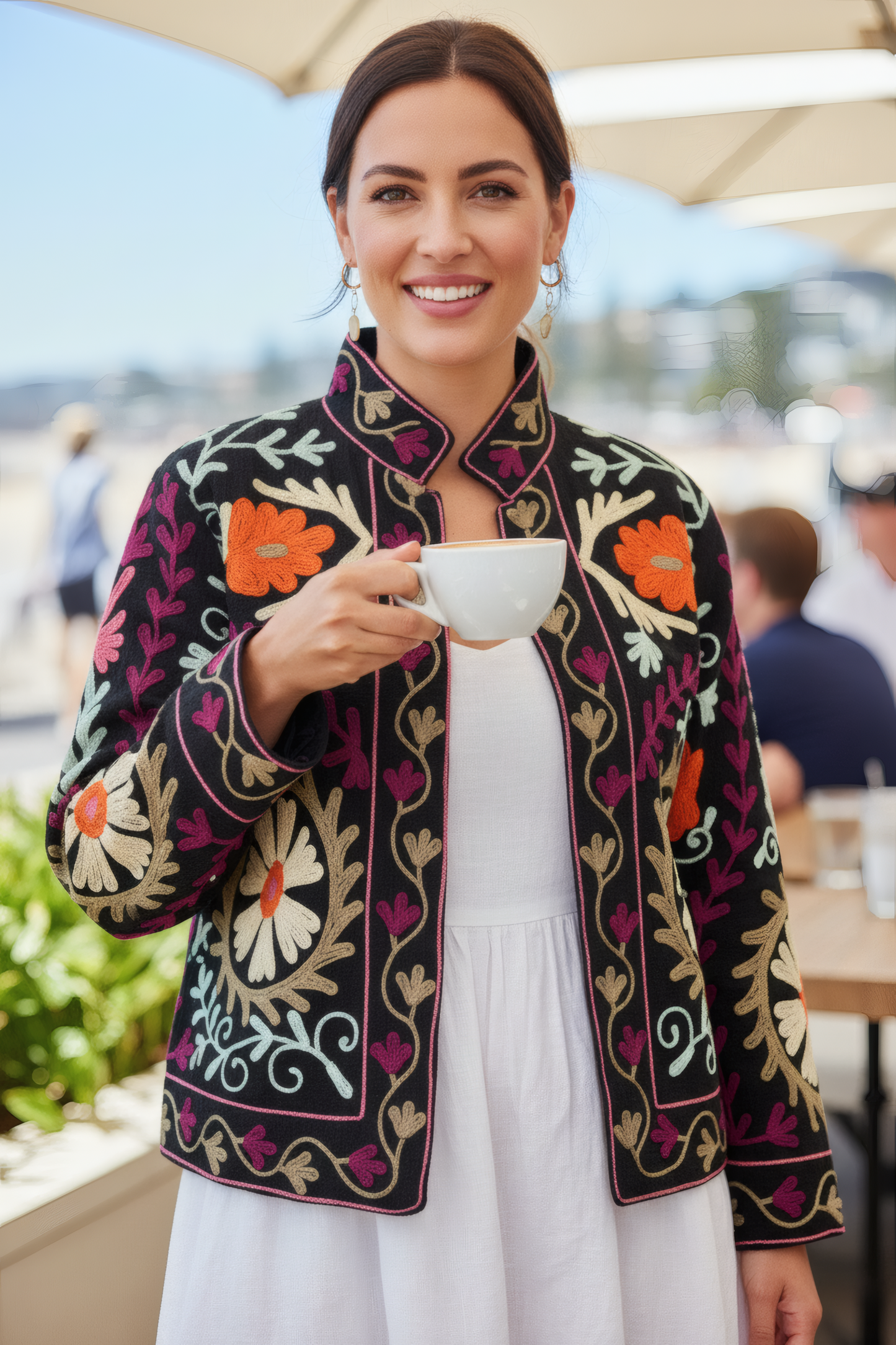 Suzani Jacket in Molfino Fabric